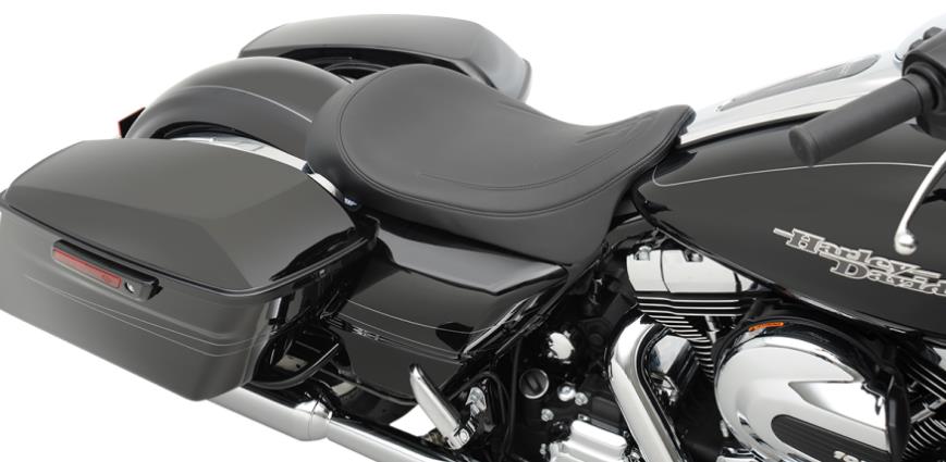 Low-Profile Solo Seat - Black Pinstripe