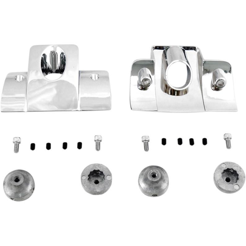 Spark Plug/Head Bolt Cover Kit - Smooth - Chrome