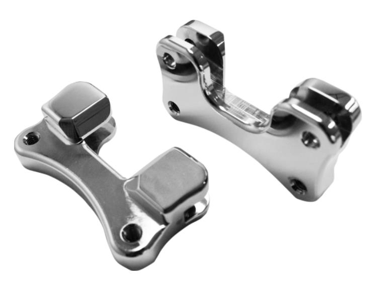 Fender-To-Fork Adapter for 21in. Wheel - Chrome