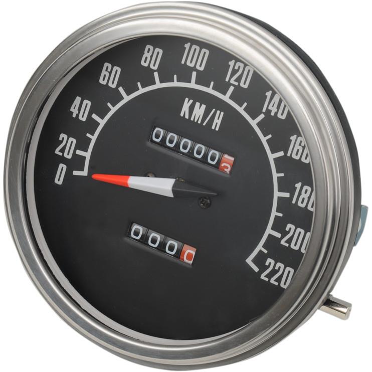 FL-Style 2:1 Speedometer for Custom Applications w/ Front Wheel Drive Speedometers - 68-84 Face
