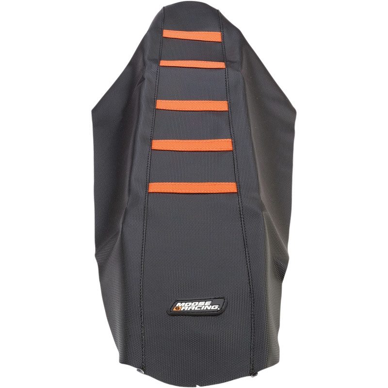 Ribbed Seat Cover - Black/Orange Ribbed