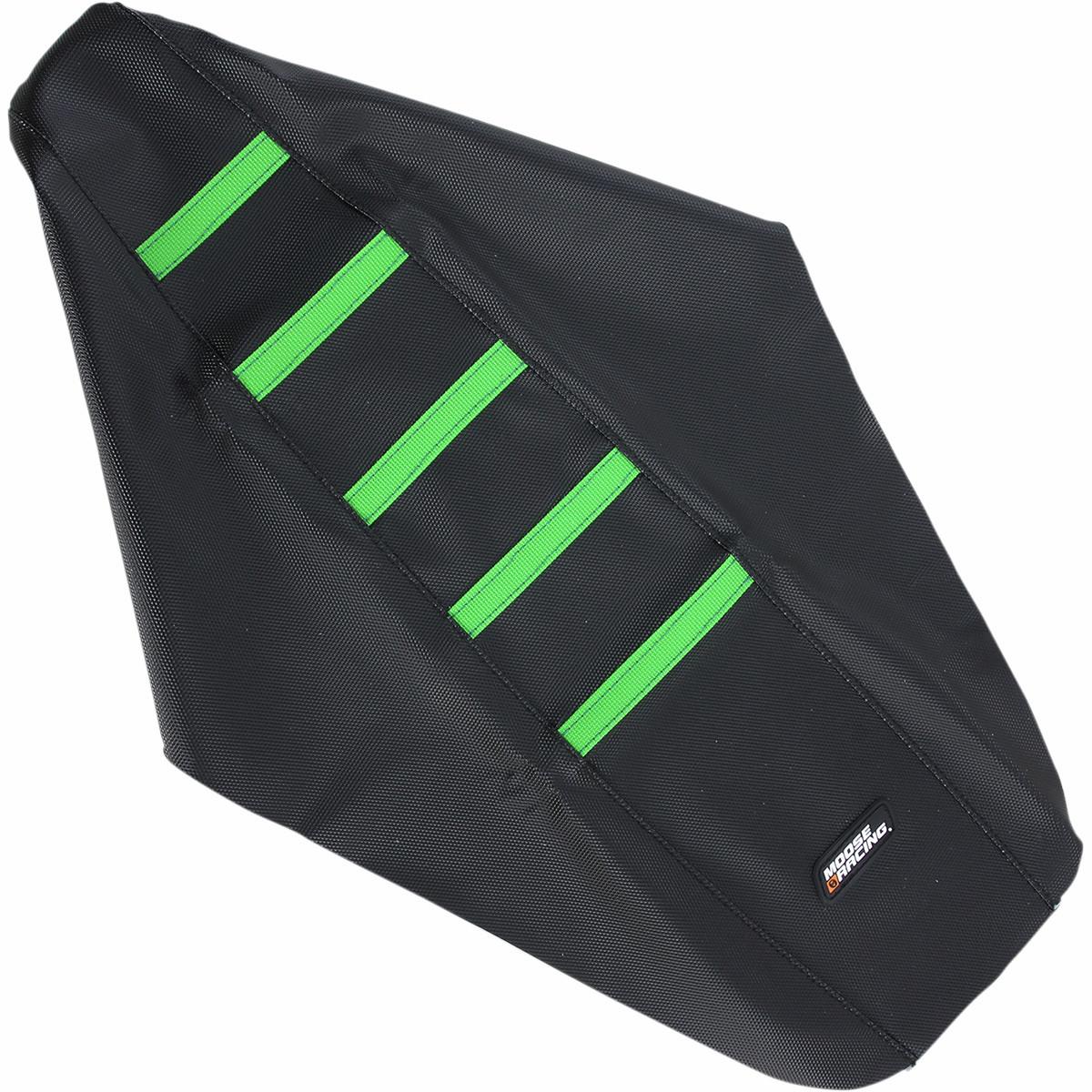 Ribbed Seat Cover - Black/Green Ribbed