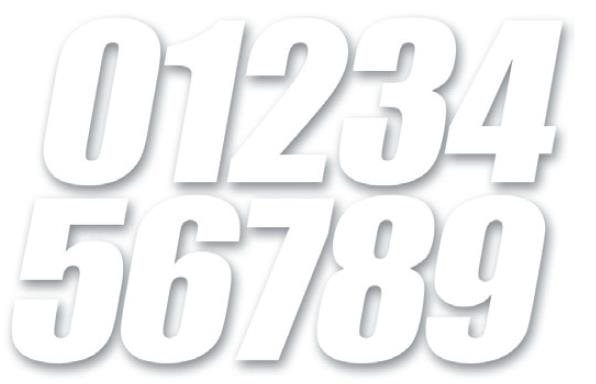 Individual Numbers 4in. - No.5
