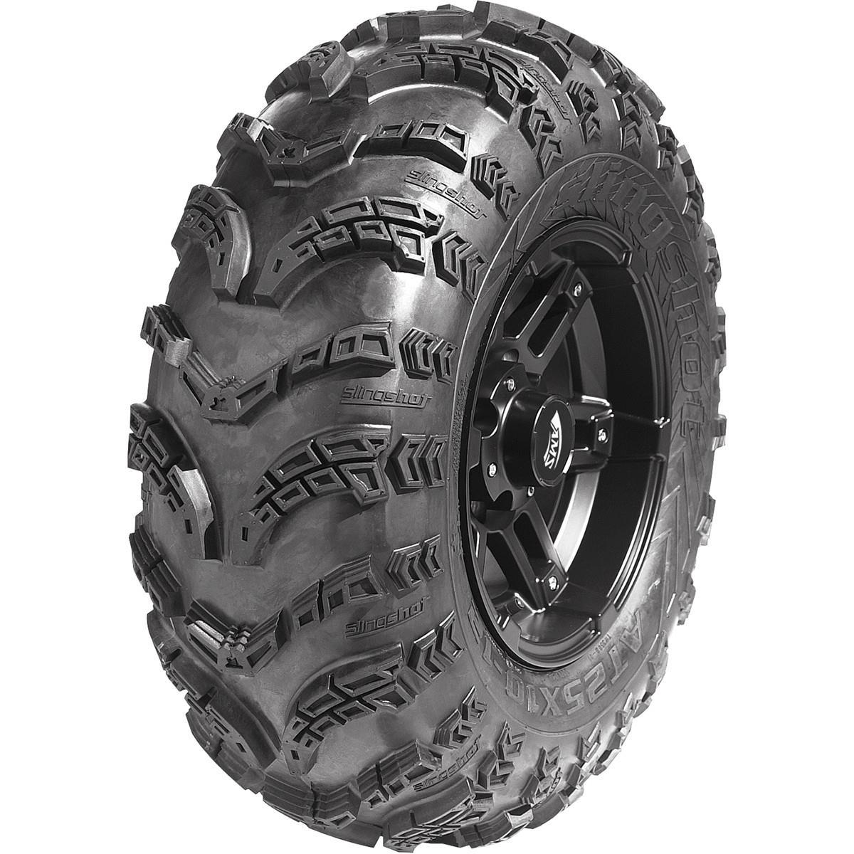 Slingshot Tire/Wheel Kit - 25x8x12 - Machined Black