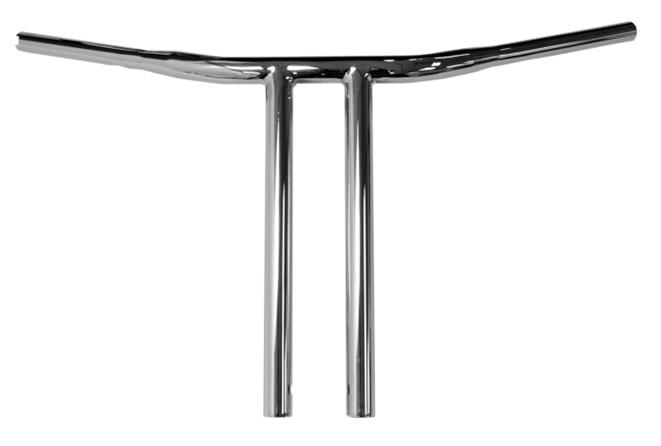 1-1/4in. Buffalo T-Bar w/ Straight Risers - 14in. - Chrome