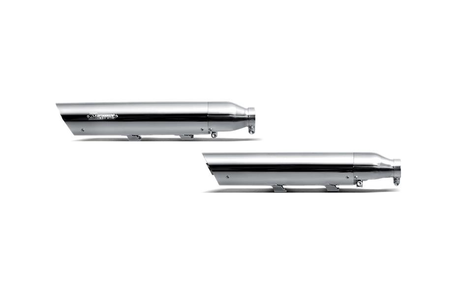 Slip-On Line Dual Mufflers - Chrome
