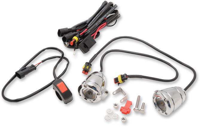 Compact Bullet LED Driving Light Kit - Chrome