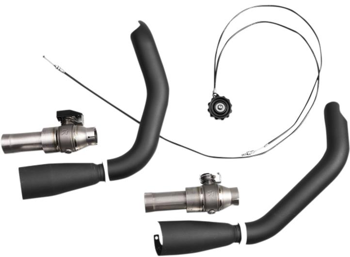 Sound Valve Systems for Slip-Ons with Matte Black Heat Shields