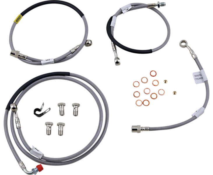 Stainless Steel Front/Rear Hydraulic Brake Line Kit
