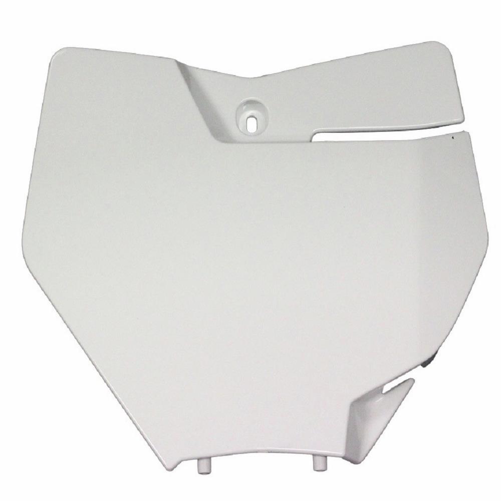 Front Number Plate - White