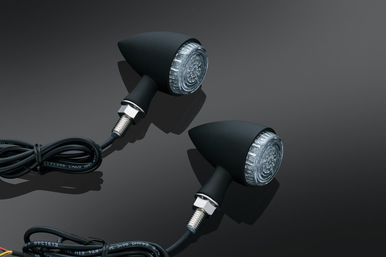 Torpedo Lights - Multi-Function - Red with Gloss Black Housing