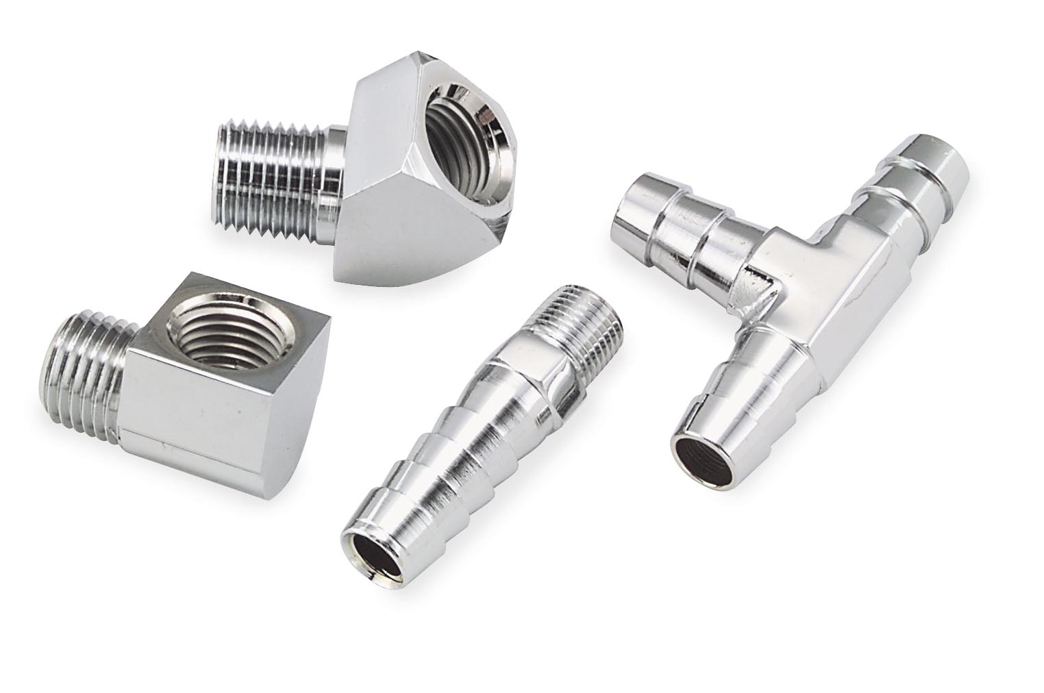 Oil Line Fitting - Straight - 1/8in.-27 NPT to 3/8in. Hose (10)