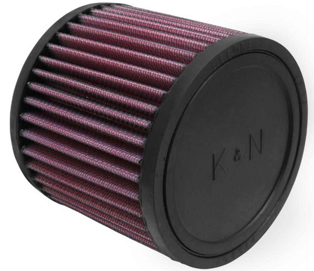 Universal Round Straight Air Filter - Rubber End Cap
