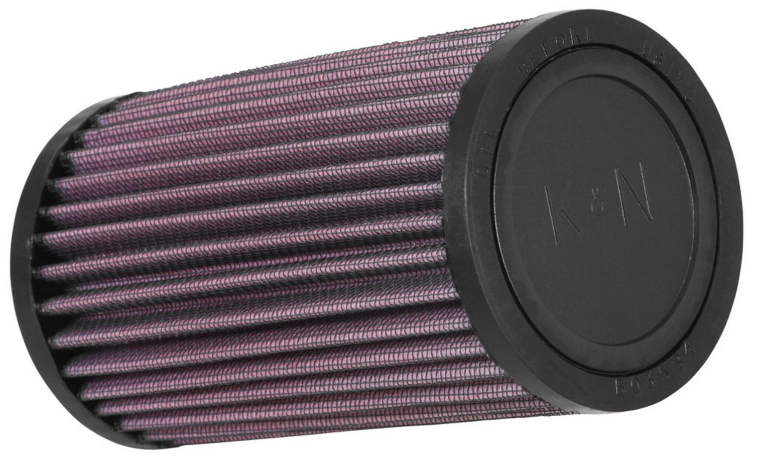 Universal Round Straight Air Filter - Rubber End Cap