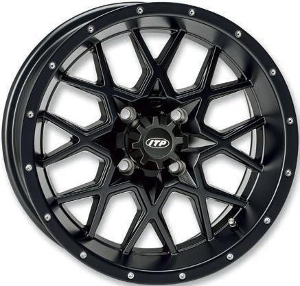 Hurricane Wheel - 14x7 - 5+2 Offset - 4/110 - Matte Black