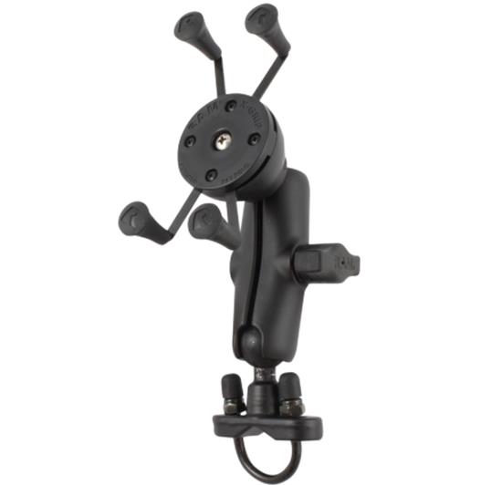 RAM Handlebar Rall Mount with Zinc-Coated U-Bolt Base and Universal X-Grip Phone Holder