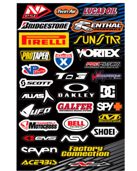 Large Logo Sticker Kit - Style 6