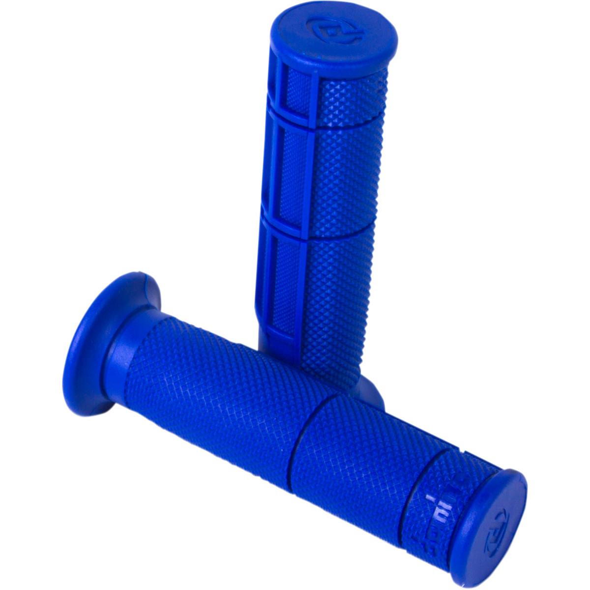Domino Victor Half-Waffle Grips - Blue