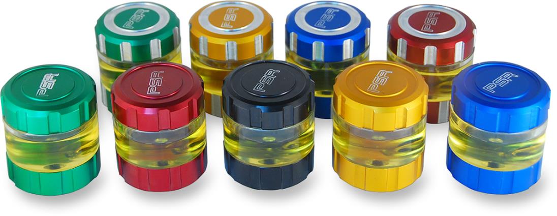 Clear Front Brake Reservoir - Blue