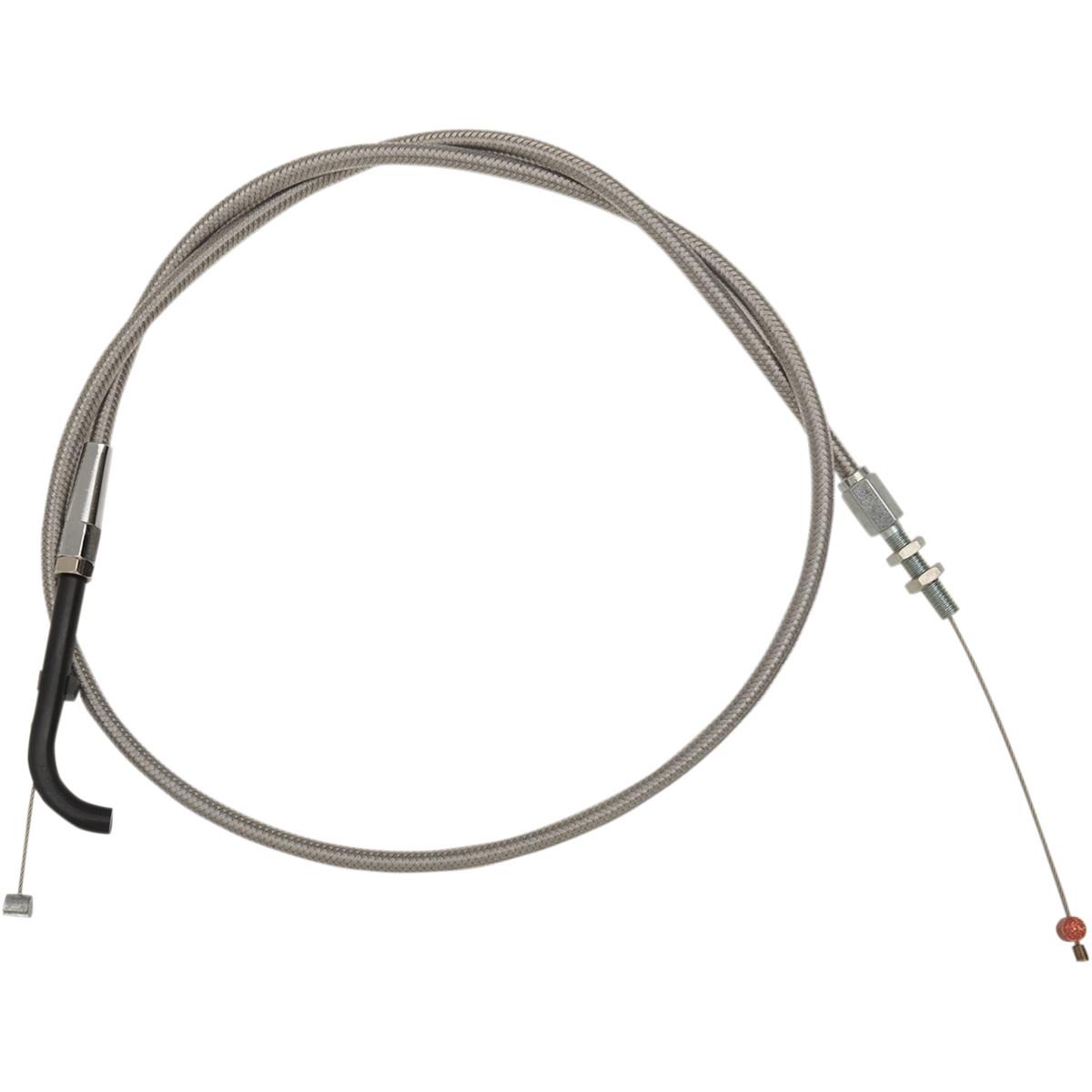Stainless Clear-Coated Throttle Cable (+6in.)