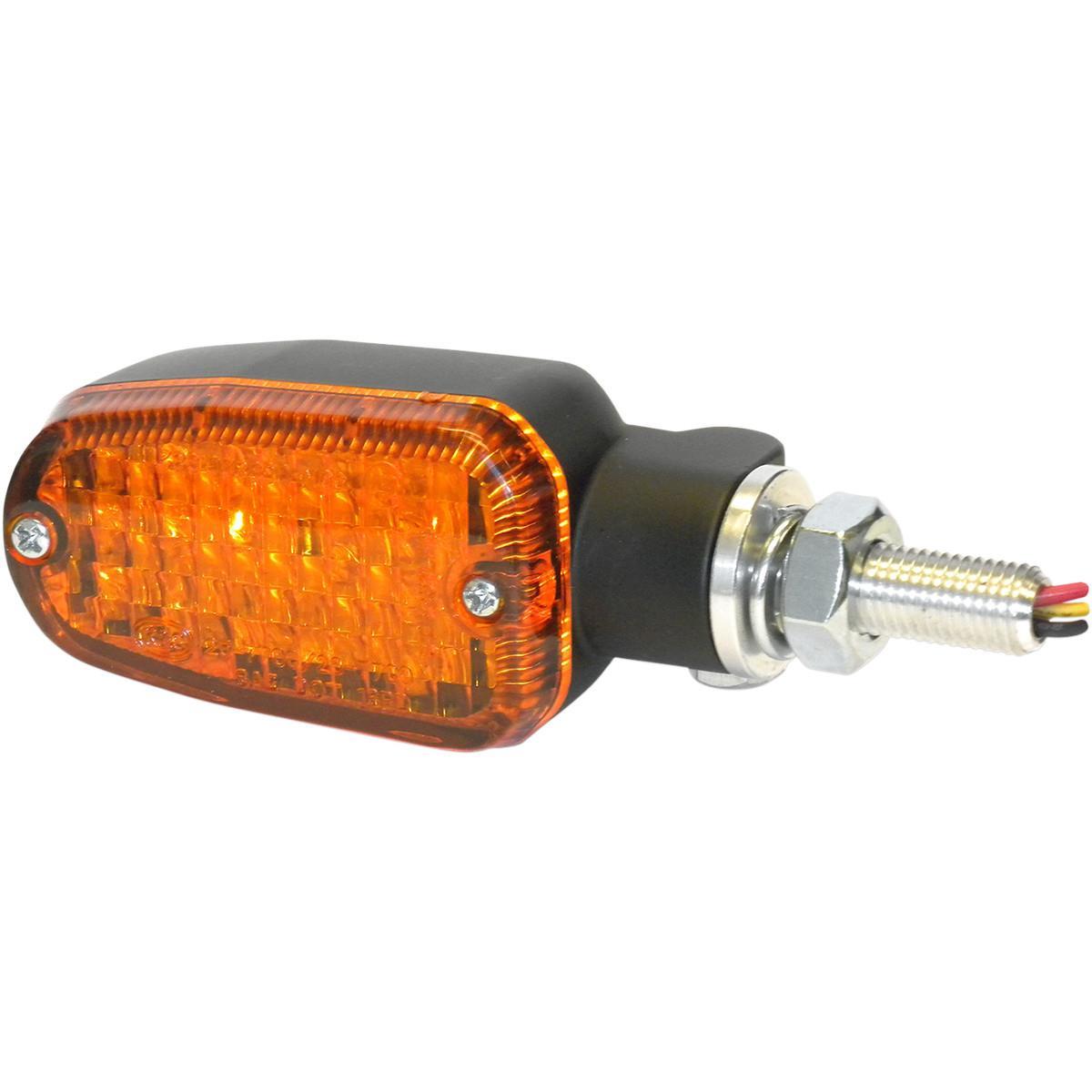 DOT LED Marker Lights - 2 wires - Black/Amber
