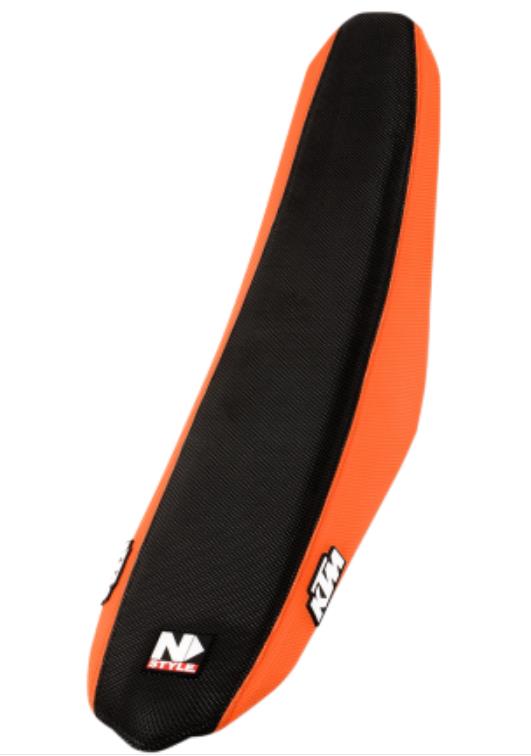 Factory Issue 3 Panel Grip Seat Cover - Orange/Black