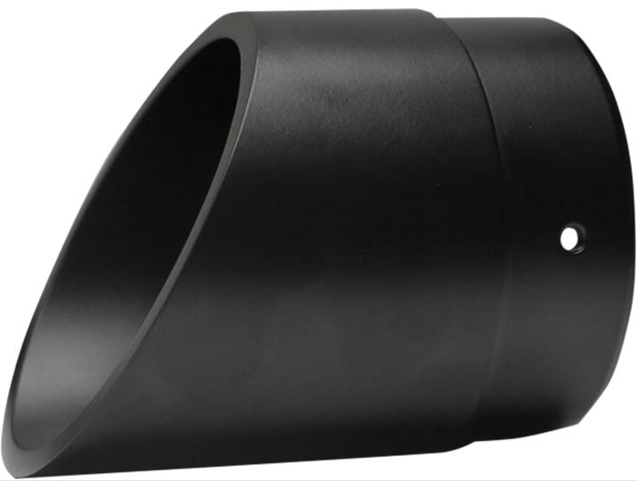 Billet End Caps - 1in. Slash Cut - Black