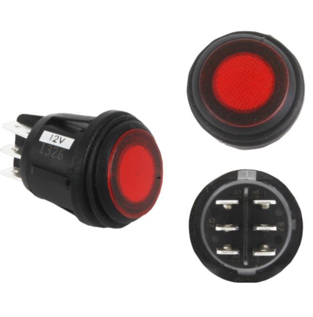 Lighted Rocker Switch - 3 Position (On/Off/Auto)