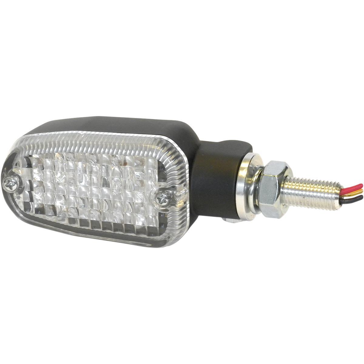 DOT LED Marker Lights - 2 wires - Black/Clear