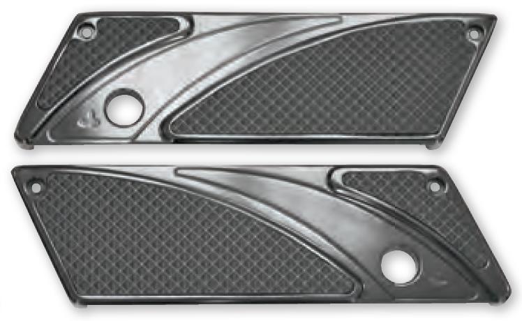 Latch Covers for Elite Series Saddlebag - Gloss Black Rapture