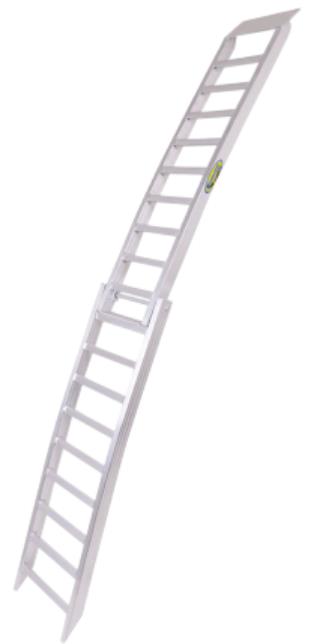 Arched Aluminum Folding Ramp - 7ft. x 10/12in.