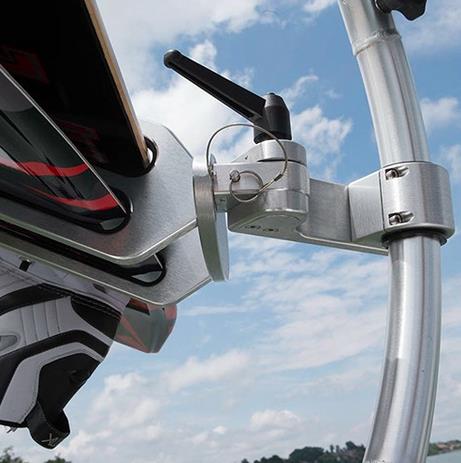 1 7/8in. Removable Deluxe Swivel Wakeboard Rack for Port Side - Satin