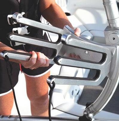 1 7/8in. Standard Wakeboard Rack for Starboard Side - Black