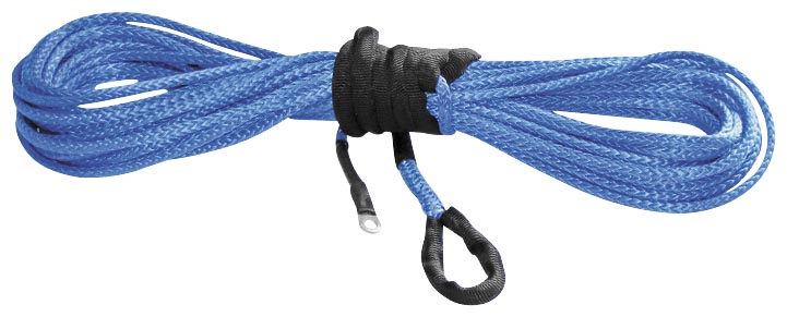 Synthetic Winch Line - 3/16in x 12ft - Blue
