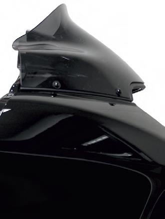 Sport Flare Windshield - 9in. - Solid Black