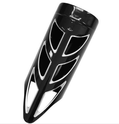 Elite Series Fork Slider Cover - Black with Remachined Accents