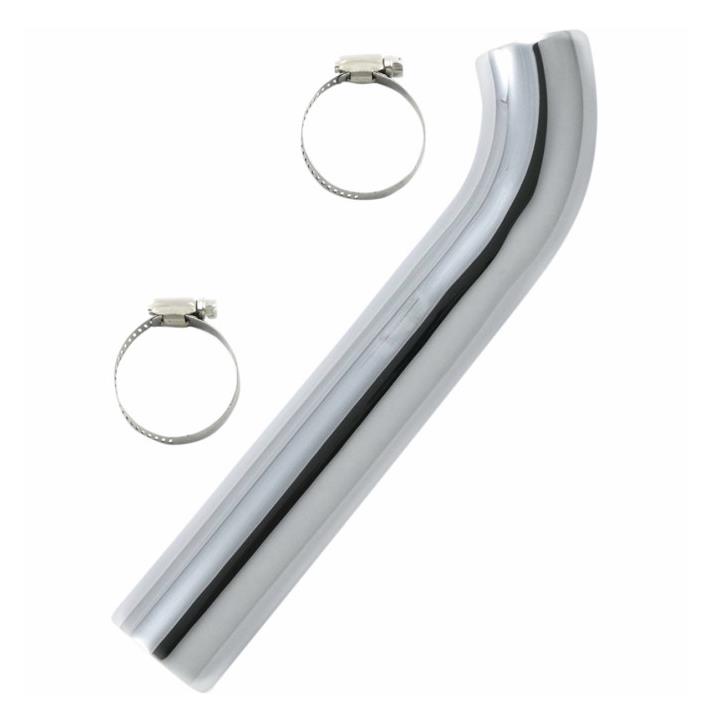 Front Heatshield for Exhaust Pipes, Shotgun Exhaust Pipes, and Drag Pipes - Chrome