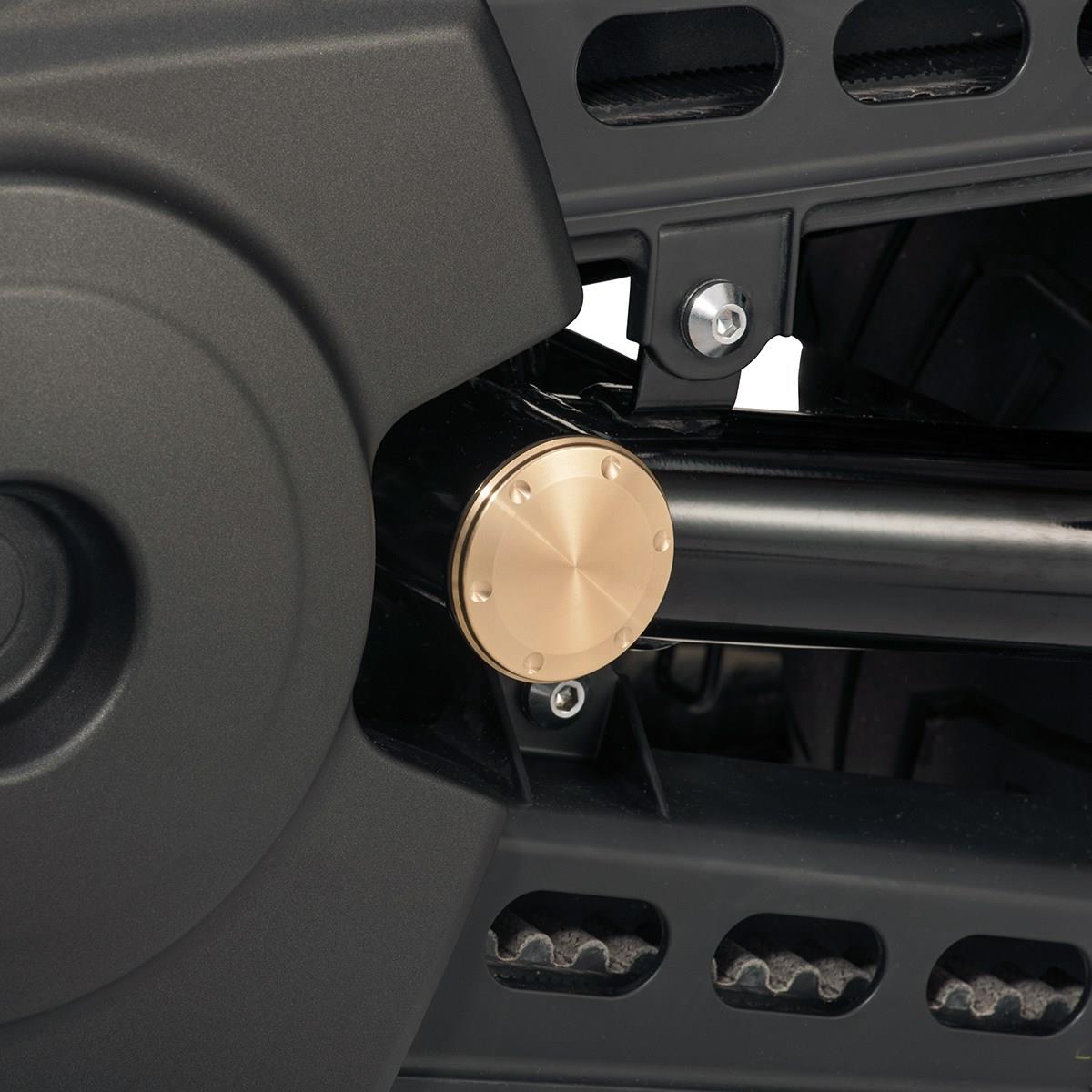 Brass Swingarm Pivot Covers