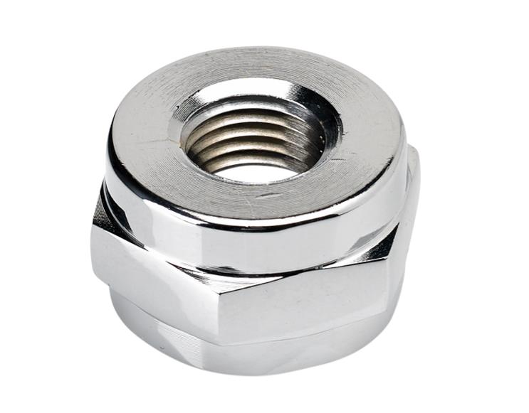 Petcock Adapter Nut - 1/4in. - Chrome