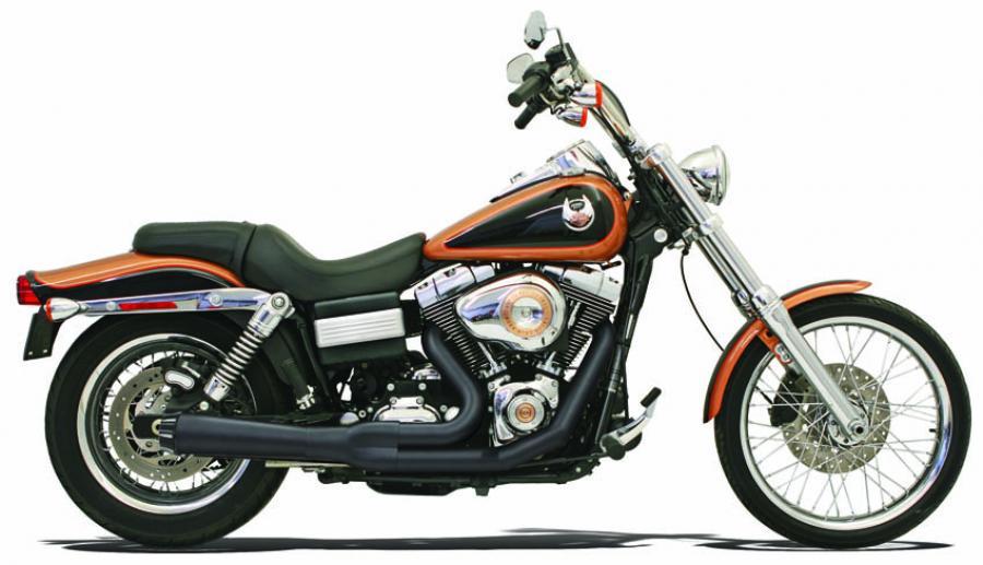 Road Rage 2:1 Long w/Black Billet Reverse Cone End Cap w/ Machined Flutes - Chrome