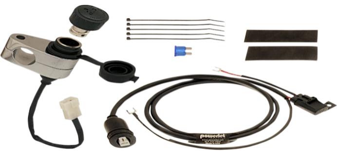 Powerbar Plus Handlebar Power Outlet for 1-1/8in.-1-1/4in. Handlebars