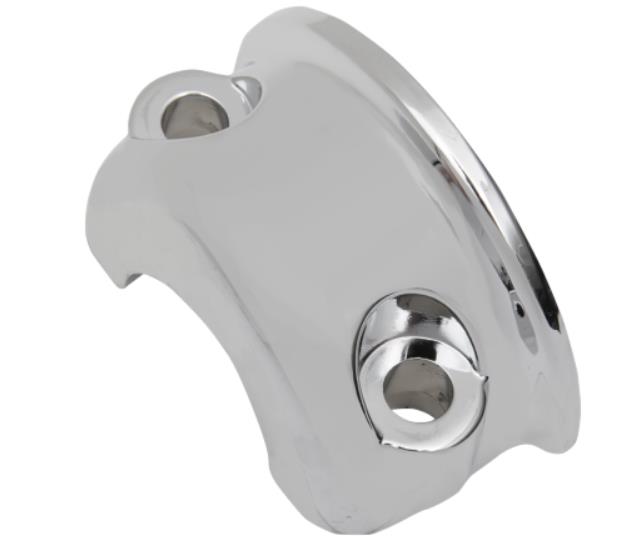 Clutch and Brake Control Clamp Halves - Chrome