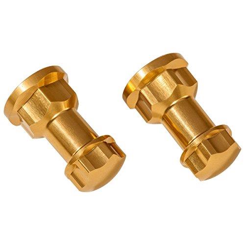 Billet Aluminum Shock Mount Nuts - Gold