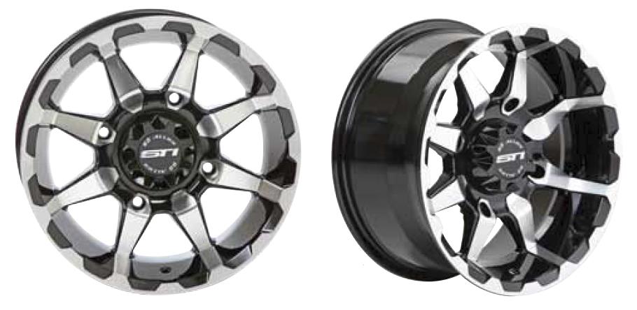 HD6 Alloy Wheel - 14x7 - 5+2 Offset - 4/137 - Gloss Black with Machined Accents