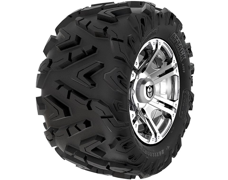 Pro Armor SIXR, Attack Wheel and Tire Set - 26x14 - Luster