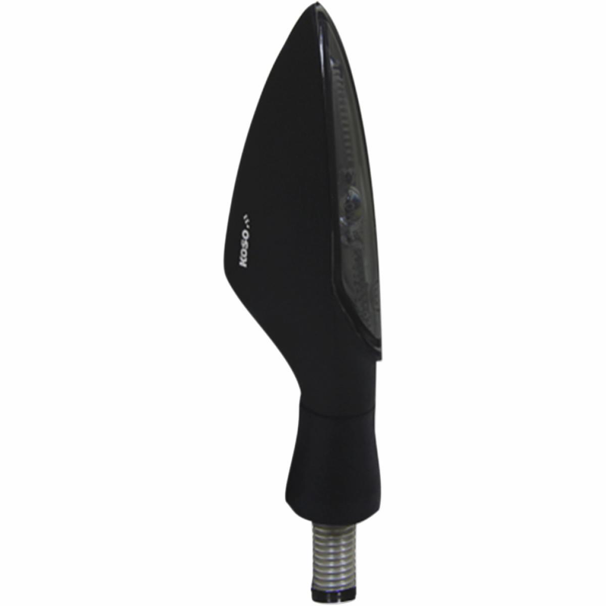 Stinger LED Indicator Lights - Matte Black, Smoke Lens