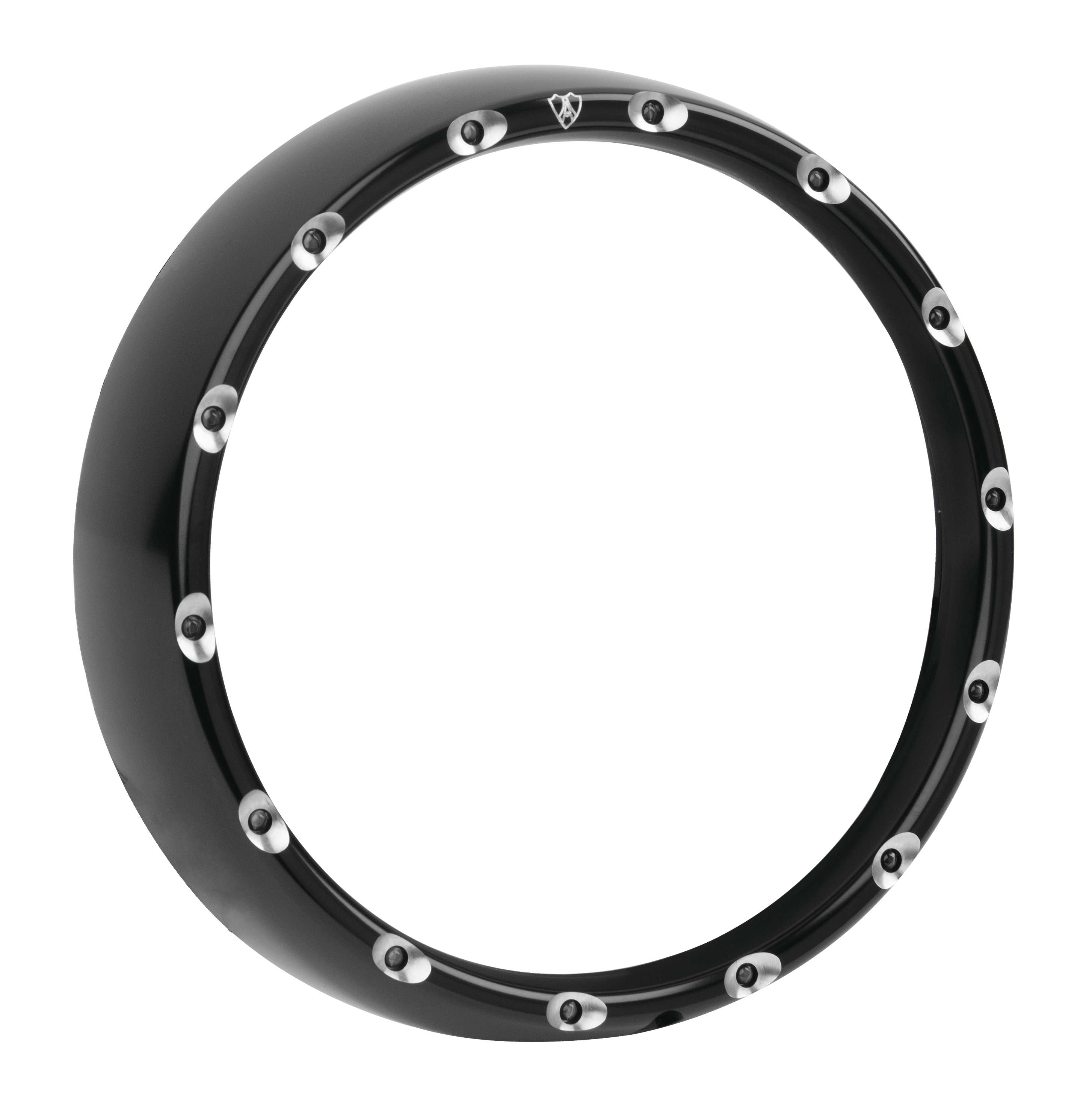 Fire-Ring L.E.D. Bezel with White L.E.D. Running Lights - Black