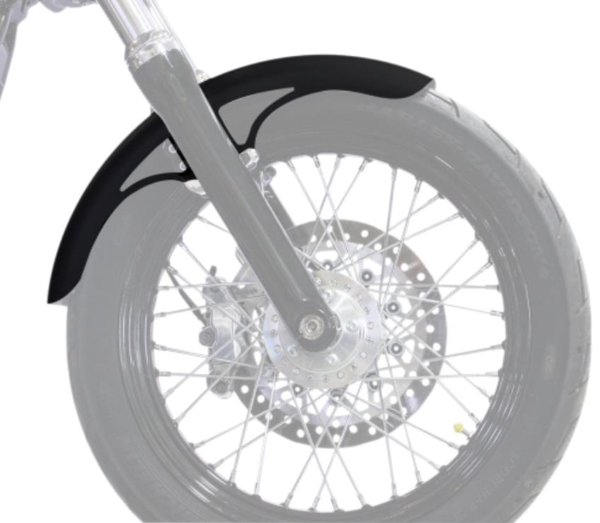 Tire Hugger Series P-Tom Front Fender with Raw Mounting Blocks for 19in. Wheel