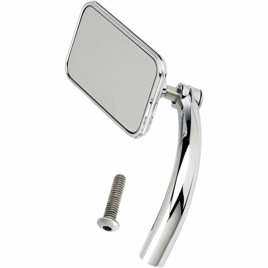 Rectangular Perch Mount Utility Mirror - Chrome