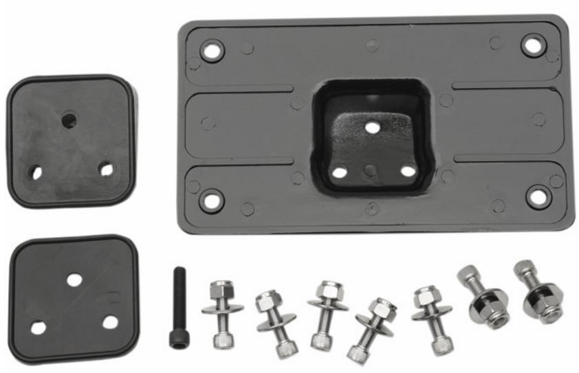 License Plate Mount - Black